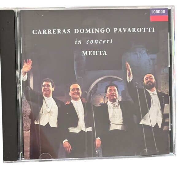 Three Tenors In Concert CD By Carreras Domingo Pavarotti & Mehta - Picture 1 of 4